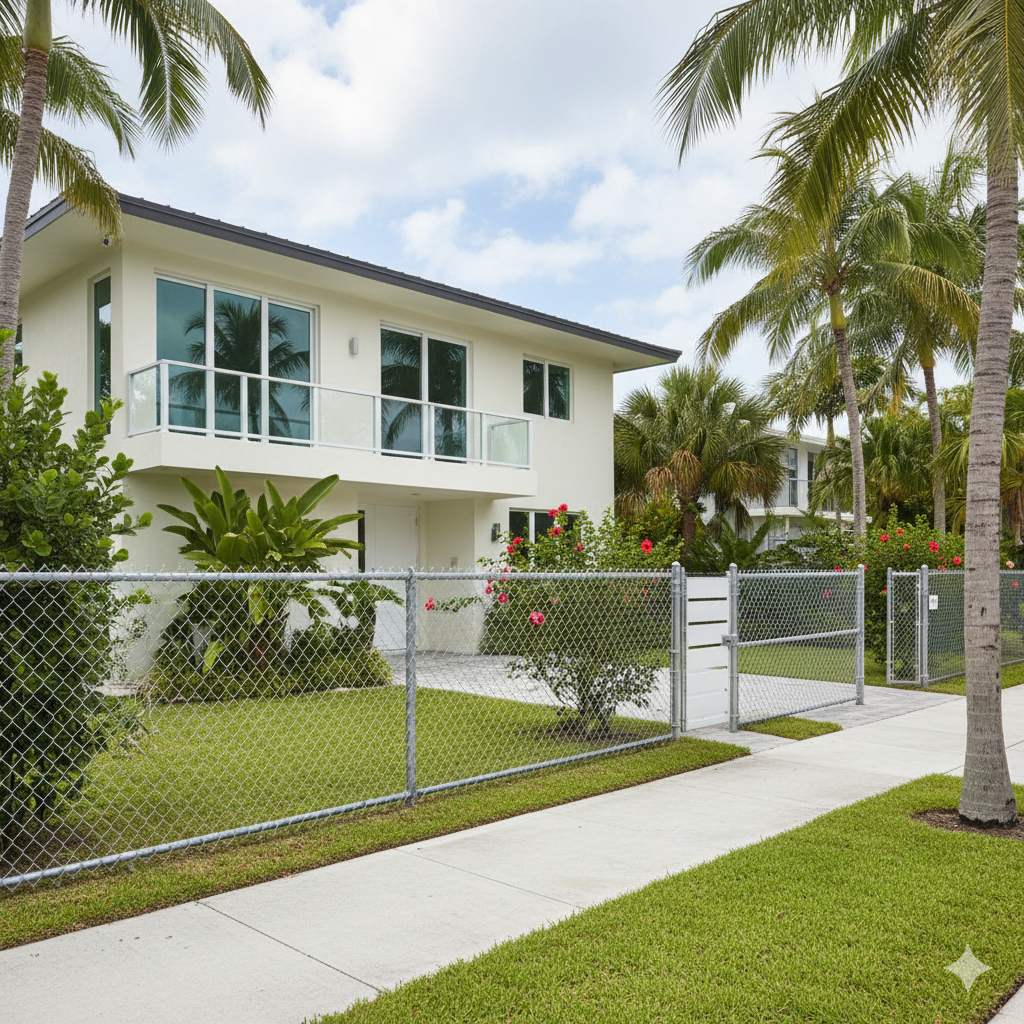 Landing Page Chain Link Fence in Miami - Gemini Generated Image Eqb557eqb557eqb5